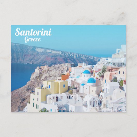Santorini Postkarte (Vorderseite)