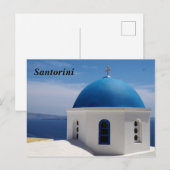 Santorini Postkarte (Vorne/Hinten)