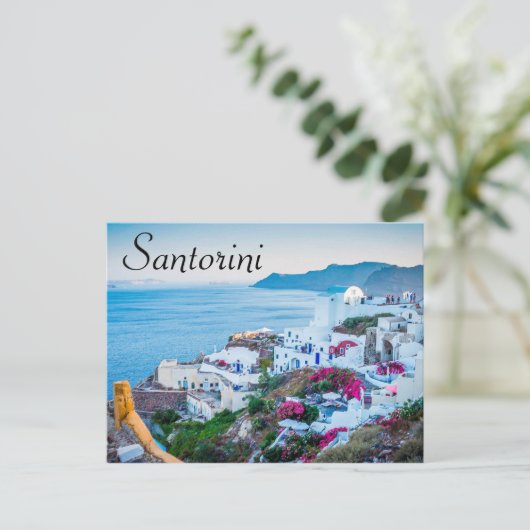 Santorini Postkarte (Stehend Vorderseite)