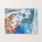 Santorini Puzzle Escape" (Horizontal)