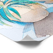 Santorini Reisen Kunst und Kultur Poster (Ecke)