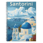 Santorini Reisen Notizblock (Vorderseite)