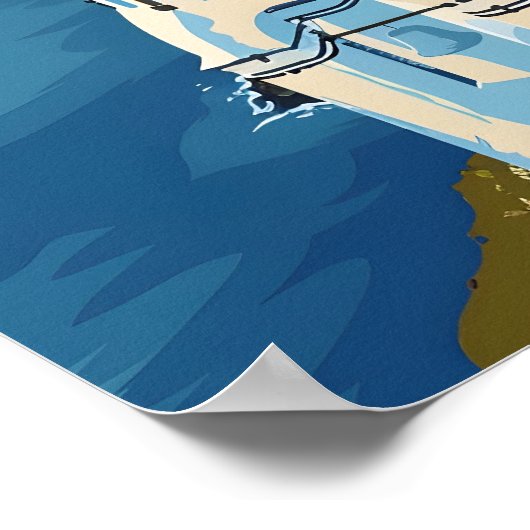 Santorini Reisen Poster (Ecke)