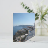 Santorini Rooftops Postkarte (Stehend Vorderseite)