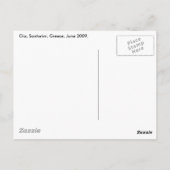 Santorini Rooftops Postkarte (Rückseite)