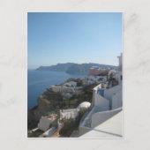 Santorini Rooftops Postkarte (Vorderseite)