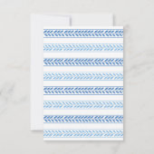 Santorini RSVP Cards Wedding Greece Blue Karte (Rückseite)