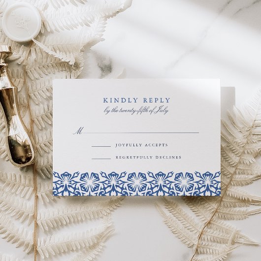 Santorini RSVP-Karte | Lapis RSVP Karte