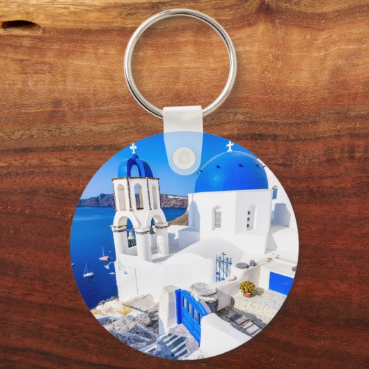 Santorini-Schlüsselanhänger Schlüsselanhänger (Vorderseite)