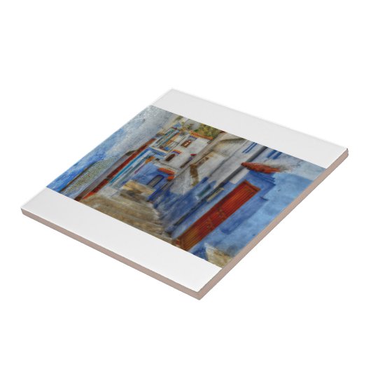 Santorini Schritte Fliese (Seite)