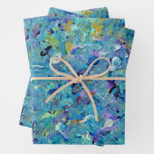 Santorini Sea Glashüttenpapier Geschenkpapier Set (Beispiel)