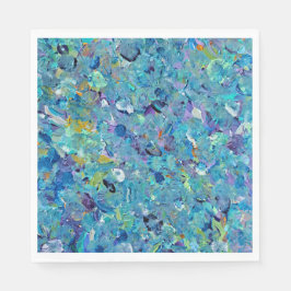 Santorini Sea Glass Party Napkins Serviette