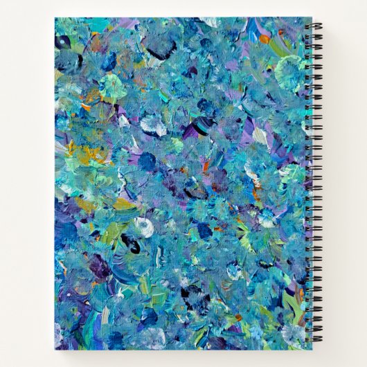 Santorini Seaglass-Notebook Notizblock (Rückseite)