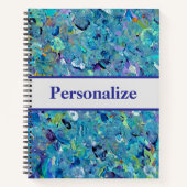 Santorini Seaglass-Notebook Notizblock (Vorderseite)