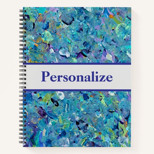 Santorini Seaglass-Notebook Notizblock (Vorderseite)