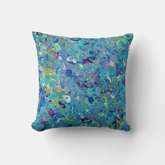 Santorini Seaglass Throw Kissen (Vorderseite)