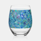 Santorini Seaglass Weinglas Ohne Stiel (Rechts)