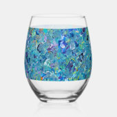 Santorini Seaglass Weinglas Ohne Stiel (Links)