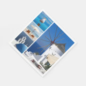 Santorini Serviette (Ecke)