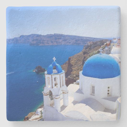 Santorini Steinuntersetzer (Vorderseite)