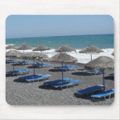 Santorini Strand, Griechenland Mousepad (Vorne)