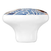 Santorini Street, Griechenland, Griechisches Dorf Keramikknauf (Seitenansicht)