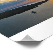 Santorini Sunset 2 Leinwand Poster (Ecke)