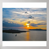 Santorini Sunset 2 Leinwand Poster (Vorne)