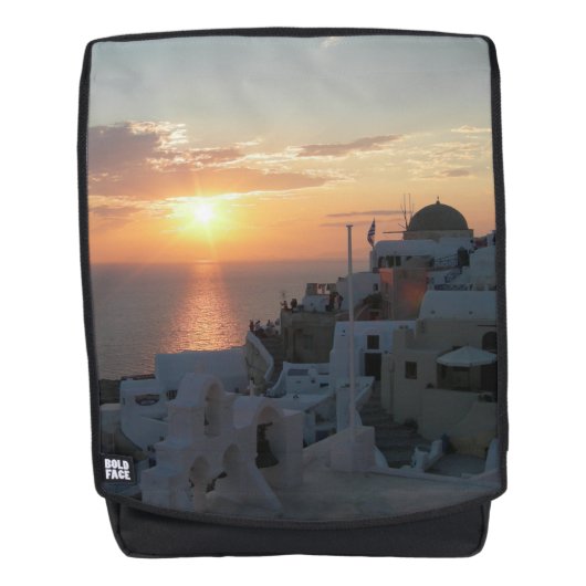Santorini Sunset Adult Rucksack (Vorderseite)