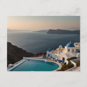 Santorini Sunset Bliss Postkarte