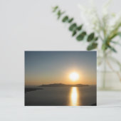 Santorini Sunset, die griechischen Inseln - Postca Postkarte (Stehend Vorderseite)