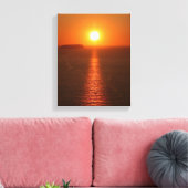 Santorini Sunset - Griechische Insel - Leinwanddruck (Insitu (Wohnzimmer))