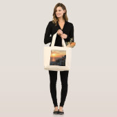 Santorini Sunset Jumbo Tasche (Vorderseite (Model))