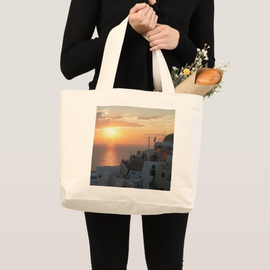 Santorini Sunset Jumbo Tasche (Vorderseite (Produkt))