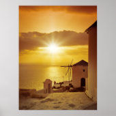 Santorini Sunset Poster (Vorne)