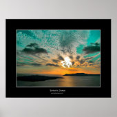 Santorini Sunset Poster (Vorne)