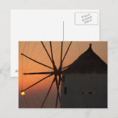 Santorini Sunset Postkarte (Vorne/Hinten)
