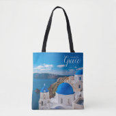 Santorini Tasche Griechenland Themed Bag Souvenir (Vorderseite)