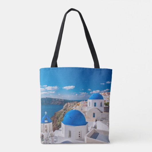 Santorini Tasche Griechenland Themed Bag Souvenir (Rückseite)