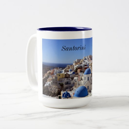 Santorini Tasse (Vorderseite Links)