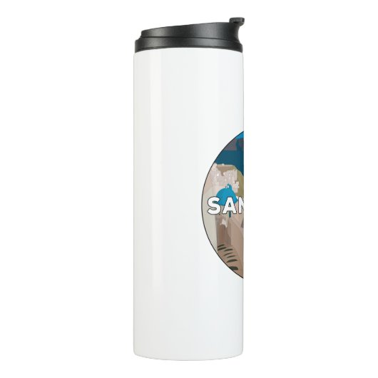 Santorini Thermosbecher (Nach links gedreht)