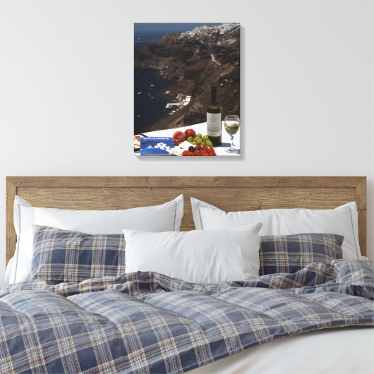 Santorini-Traum Leinwanddruck (Insitu (Schlafzimmer))