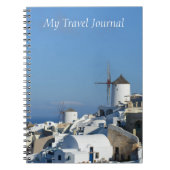 Santorini Travel Journal Notizblock (Vorderseite)