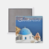 Santorini von Oia Magnet (Vorderseite/Rückseite)