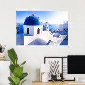 Santorini Wall Art Poster (Heimbüro)