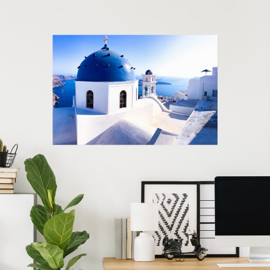 Santorini Wall Art Poster (Heimbüro)