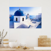 Santorini Wall Art Poster (Küche)