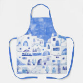 Santorini Watercolor Schürze (Vorderseite)