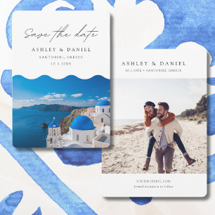 Santorini Wedding Griechenland Save the Date Einladung