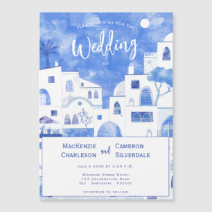 Santorini Wedding Magneteinladung